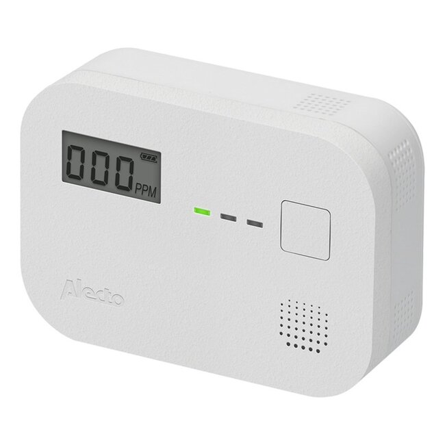 Alecto Koolmonoxide Melder - Compact - Extra Luid - Wit