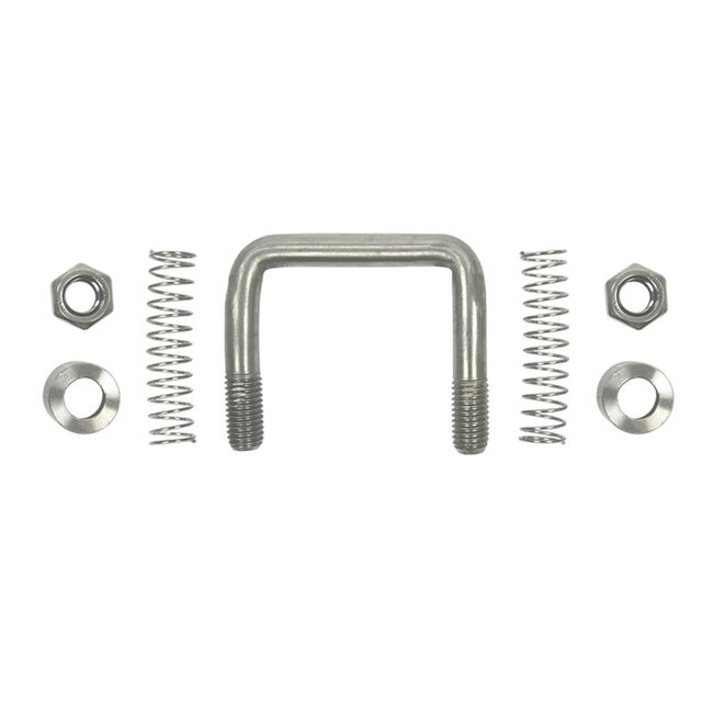 ProPlus Sjorbeugel met veer - RVS - 800 kg trekkracht - 70 mm