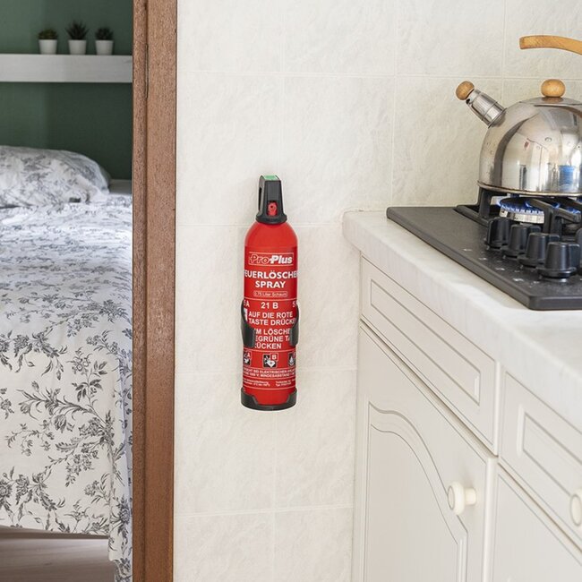 ProPlus Wandhouder voor brandblusser - 750 ml - zwart - duurzaam en eenvoudig te monteren