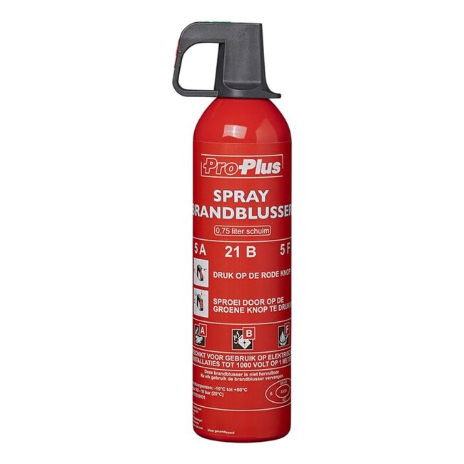 Pro Plus Brandblusser - Schuim - Brandklasse ABF - 750 ml