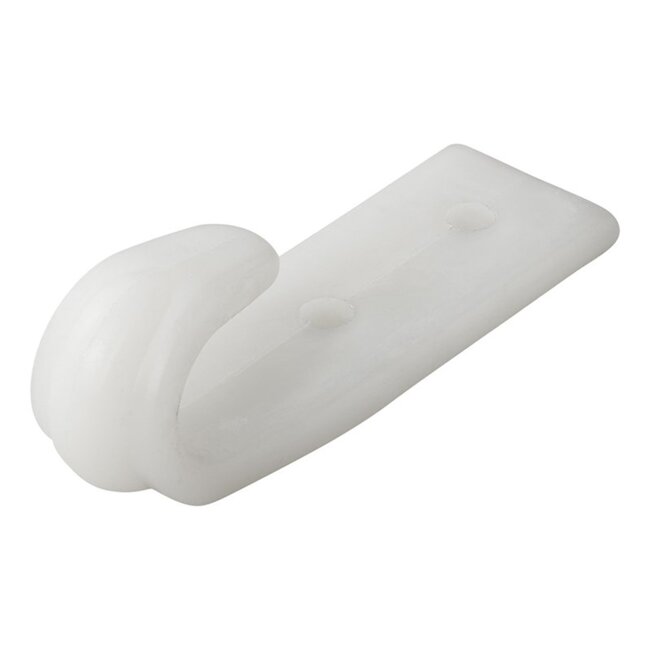 ProPlus Schroefbare haak - kunststof - 10 x 65 mm - wit - veelzijdig en stijlvol