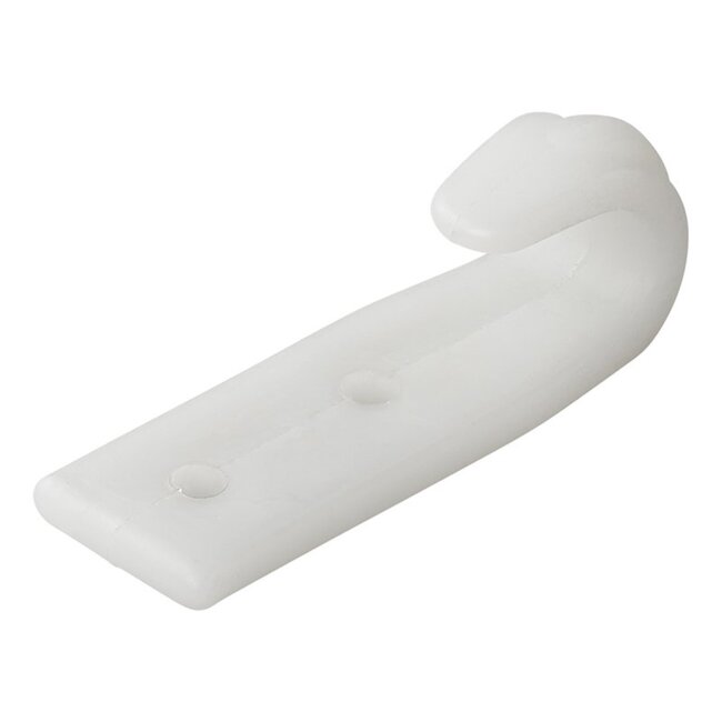 ProPlus Schroefbare haak - kunststof - 10 x 65 mm - wit - veelzijdig en stijlvol