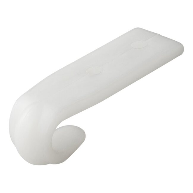 ProPlus Schroefbare haak - kunststof - 10 x 65 mm - wit - veelzijdig en stijlvol