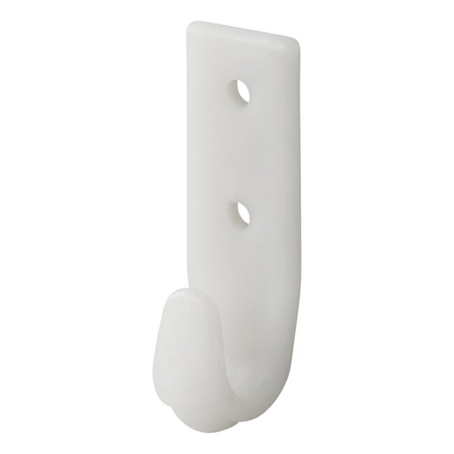 ProPlus Schroefbare haak - kunststof - 10 x 65 mm - wit - veelzijdig en stijlvol