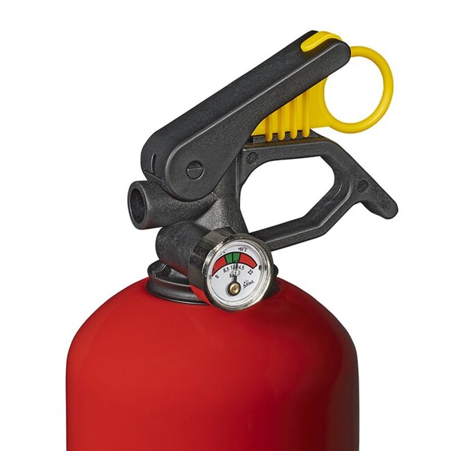 ProPlus Brandblusser met manometer - poeder - brandklasse ABC - 1 kg - vorstbestendig - universeel inzetbaar