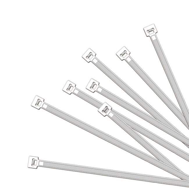 ProPlus Kabelbinderset - 200 x 3,5 mm - 100 stuks - Wit - Hoge treksterkte - Weerbestendig