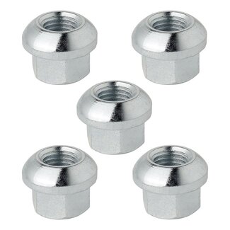 Pro Plus Wielmoer - M12 x 1.5 mm - Lengte 18 mm - Conisch Bol Set - 5 stuks