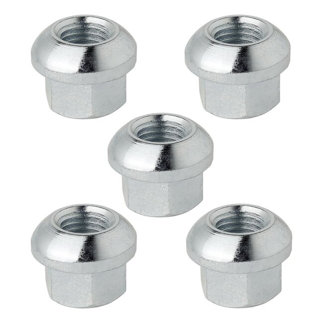 ProPlus Wielmoer set - M12 x 1.5 mm - Conisch bol - 18 mm lengte - 5 stuks