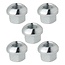 ProPlus Wielmoer set - M12 x 1.5 mm - Conisch bol - 18 mm lengte - 5 stuks