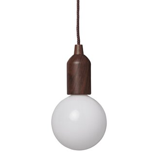 Pro Plus Hanglamp XL - Retro - Houtmotief - 90 cm Koord - 2800K - 1 Watt