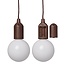 Pro Plus Hanglamp XL - Retro - Houtmotief - 90 cm Koord - 2800K - 1 Watt