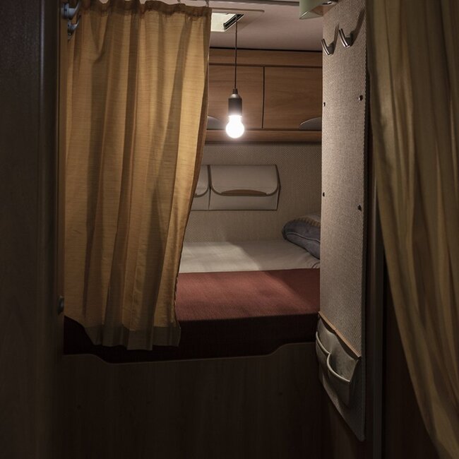 ProPlus Retro hanglamp - Houtmotief - LED - Warm licht - 90 cm koord - 1 Watt