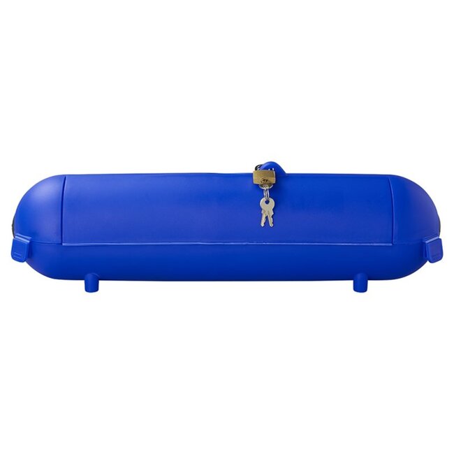 ProPlus Veiligheidsbox voor CEE stekkers - spatwaterdicht - met hangslot - IP44 - Ø 9 x 37 cm - blauw