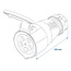 ProPlus 5-polige krachtstroom contrastekker - 16A - IP44 - 6400W - 400V