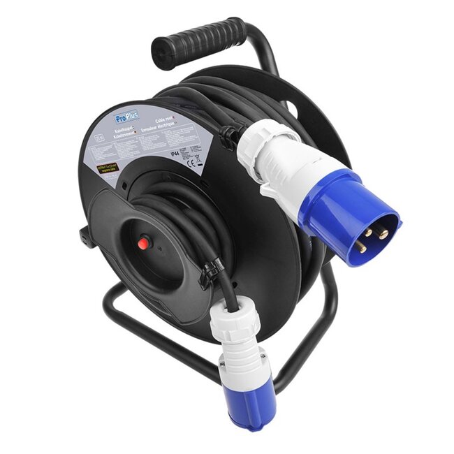 ProPlus Kabelhaspel - 25 meter - 230V CEE stekker - 3x2.5 mm² - Binnengebruik