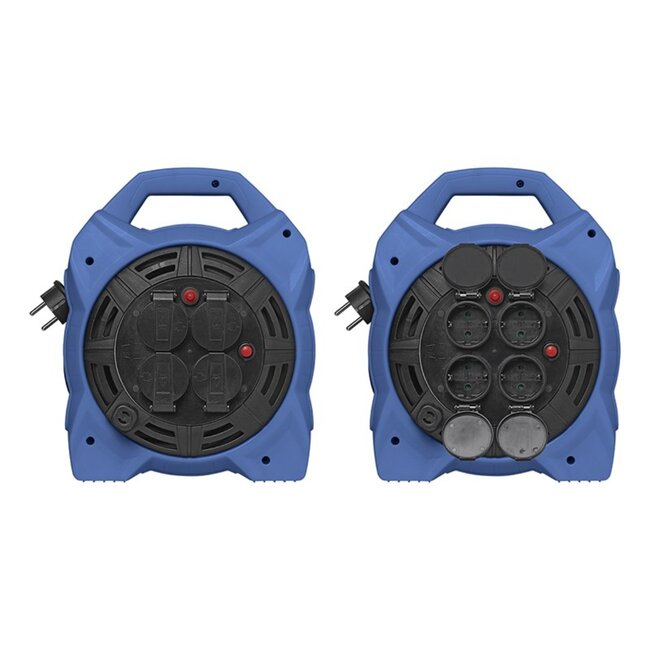 ProPlus Kabelhaspel - 4 aansluitingen - 15 meter - 18W LED - met stroomonderbreker