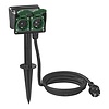 Pro Plus Dubbele Schuko Tuincontactdoos - 4 Voudig - 2 meter - 3 x 2.5 mm2 Pro Plus Dubbele Schuko Tuincontactdoos - 4 Voudig - 2 meter - 3 x 2.5 mm2