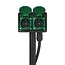 ProPlus Dubbele tuincontactdoos - 4-voudig - 2 meter kabel - IP44 - 3680W - Neopreenkabel