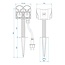 ProPlus Dubbele tuincontactdoos - 4-voudig - 2 meter kabel - IP44 - 3680W - Neopreenkabel