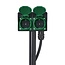 ProPlus Dubbele tuincontactdoos - 2-voudig - 2 meter kabel - IP44 - 3680W vermogen