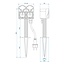 ProPlus Dubbele tuincontactdoos - 2-voudig - 2 meter kabel - IP44 - 3680W vermogen