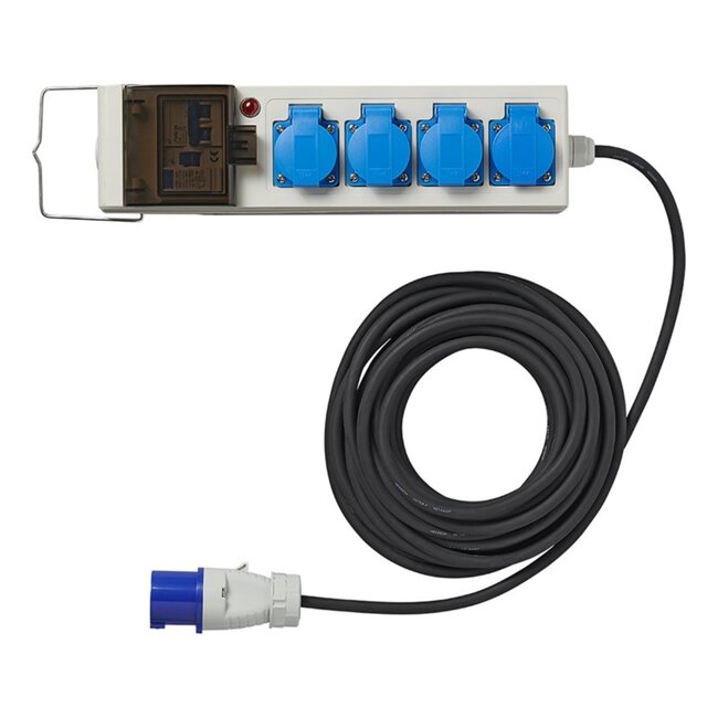 ProPlus Stekkerdoos - 10 meter - 3 stopcontacten - 2 USB - aardlekschakelaar - stroomonderbreker