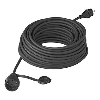 Pro Plus Schuko Verlengkabel - 25 meter - 3 x 2.5 mm2 - Zwart