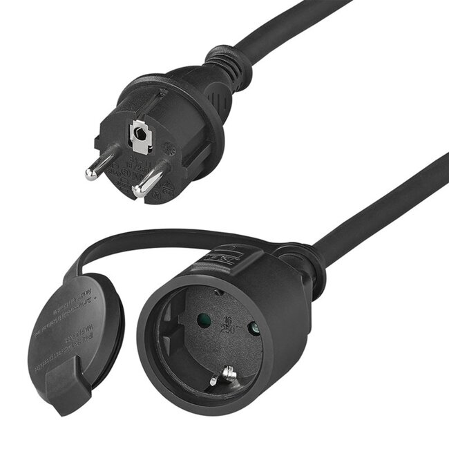 ProPlus Verlengkabel - 25 meter - 3 x 1.5 mm² - Zwart - Binnengebruik