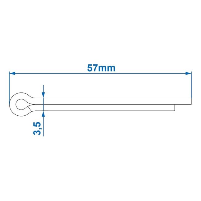 ProPlus Stevige splitpen - 55 x 4 mm - Voor reparatie en onderhoud