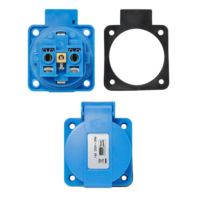 ProPlus Inbouw stopcontact - Schuko - 16A - IP44 - Voor camper en caravan