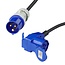 ProPlus Verloopkabel - 150 cm - CEE stekker - Haakse CEE contrastekker - Schuko stopcontact