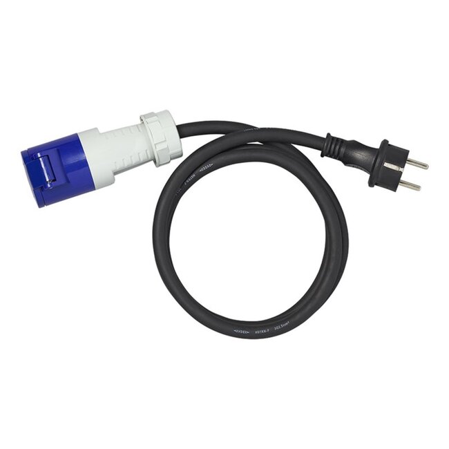 ProPlus Verloopkabel - 150 cm - Schuko naar CEE - 3 x 2,5 mm² - IP44