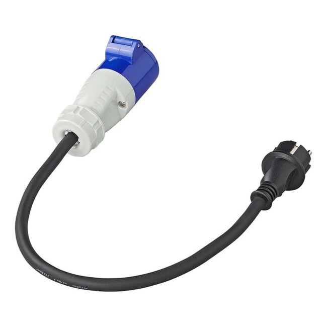 ProPlus Verloopkabel - 40 cm - Schuko naar CEE - 3 x 2.5 mm² - IP44 - Camping en Boot