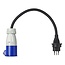ProPlus Verloopkabel - 40 cm - Zwitserse stekker naar CEE - 3 x 2.5 mm² - IP44