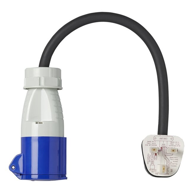 ProPlus Verloopkabel - 40 cm - UK stekker naar CEE - IP44 - Camping en boot