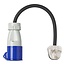 ProPlus Verloopkabel - 40 cm - UK stekker naar CEE - IP44 - Camping en boot