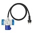ProPlus Verloopkabel - 3 weg - 150 cm - Schuko naar CEE en 2x Schuko - IP44