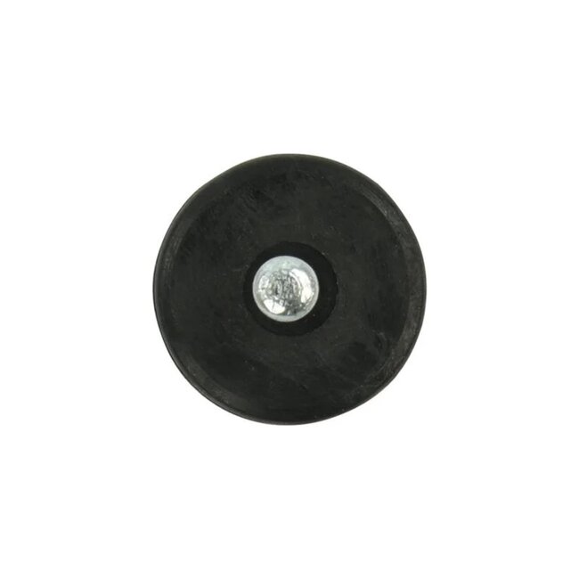 ProPlus Tentstokdop - Ø 25 mm - met metalen pin - zwart/zilver