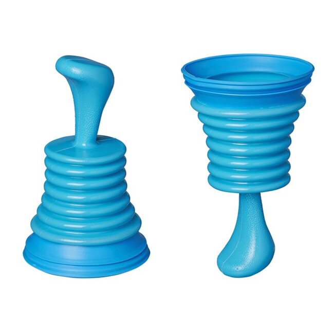 ProPlus Compacte gootsteenontstopper - balgontwerp - 105 mm - lichtblauw