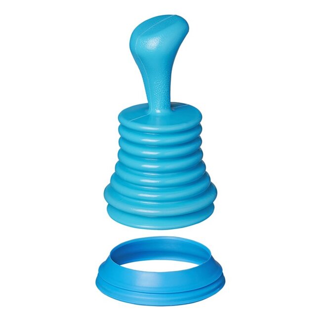 ProPlus Compacte gootsteenontstopper - balgontwerp - 105 mm - lichtblauw