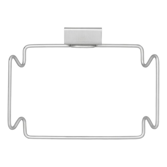 ProPlus Vuilniszakkenhouder - Deurbevestiging - RVS - 22,5 x 14,3 cm - Voor binnen en buiten