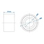 ProPlus Compactlager - waterdicht - metaal - Ø 30 x Ø 60 x 37 mm