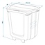 ProPlus Opvouwbare afvalbak - 8 liter - grijs - ideaal voor caravan en camper
