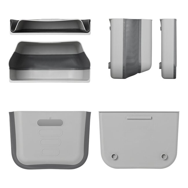 ProPlus Opvouwbare afvalbak - 6 liter - Compact en ideaal voor caravan en camper - Grijs