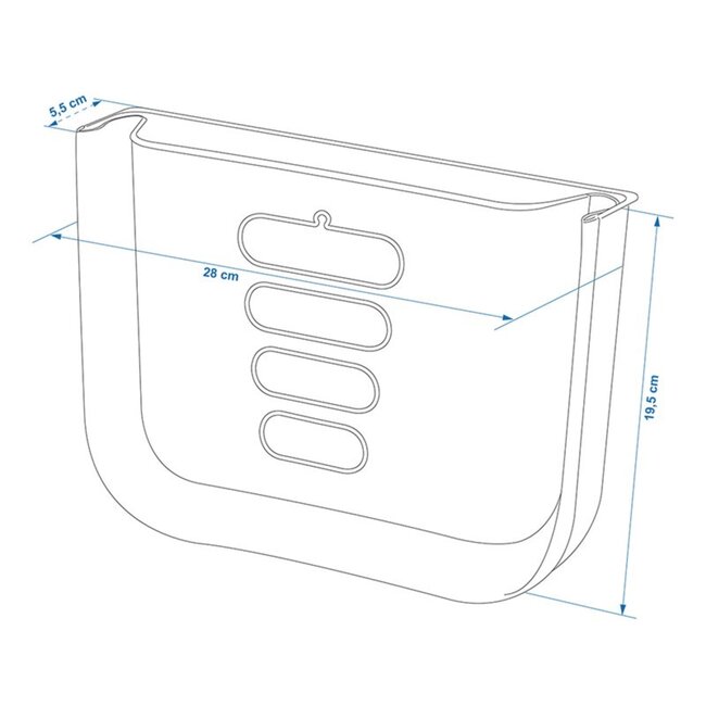 ProPlus Opvouwbare afvalbak - 6 liter - Compact en ideaal voor caravan en camper - Grijs