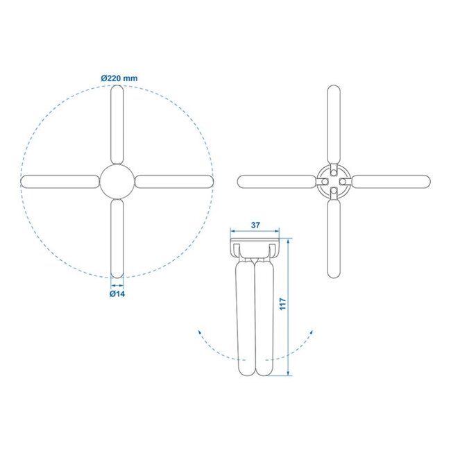 ProPlus Opvouwbare onderzetter - hittebestendig - siliconen en nylon - Ø 22 cm - grijs
