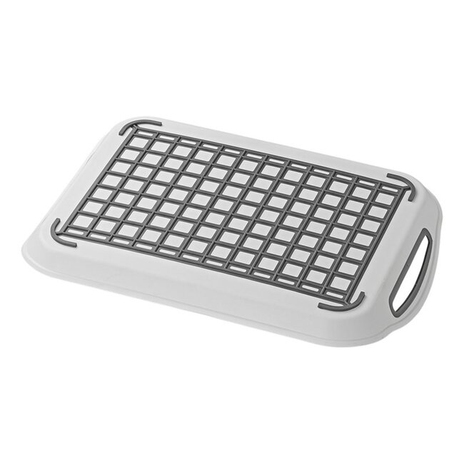 ProPlus Handig dienblad - anti-slip - kunststof - 39,5 x 28,5 cm - wit