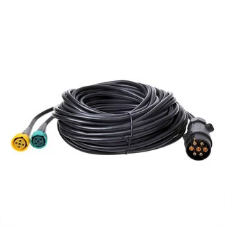 ProPlus Kabelset - 9 meter - 7-polige stekker naar 2x 5-polige connectoren