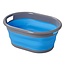 ProPlus Opvouwbare wasmand - 17 liter - blauw/grijs - ruimtebesparend - ideaal voor camping en thuis