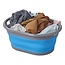 ProPlus Opvouwbare wasmand - 17 liter - blauw/grijs - ruimtebesparend - ideaal voor camping en thuis